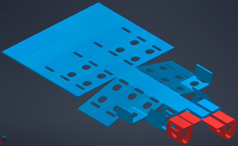 Strip nesting layout of a sheet-metal part