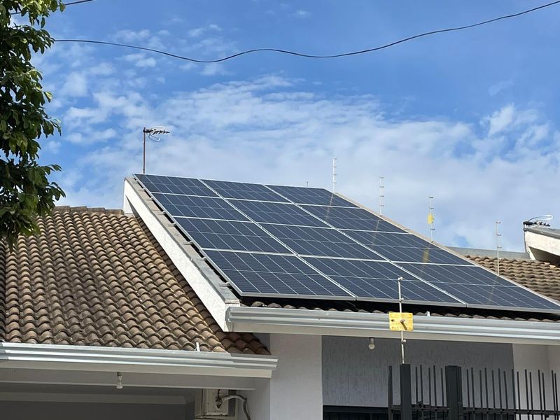 Finished residential solar installation