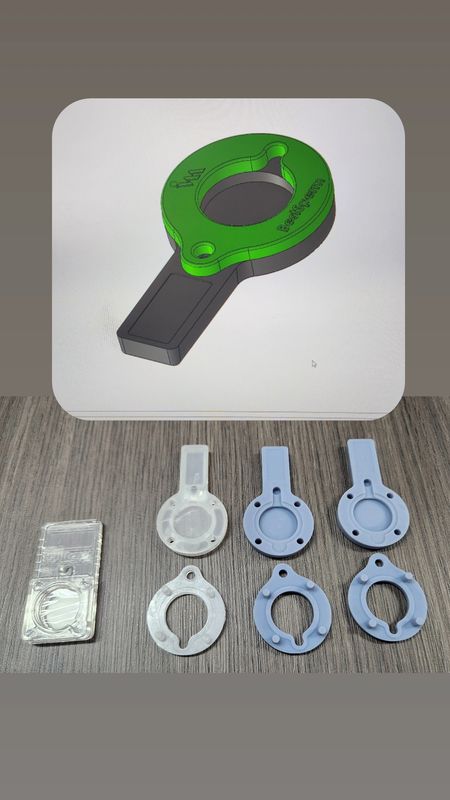 Prototype rounds of a molded plastic medical part