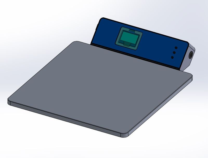 CAD model of the heated table